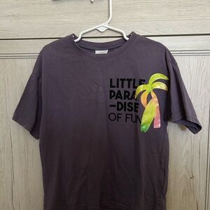 Zara Boys Purple Graphic T-Shirt